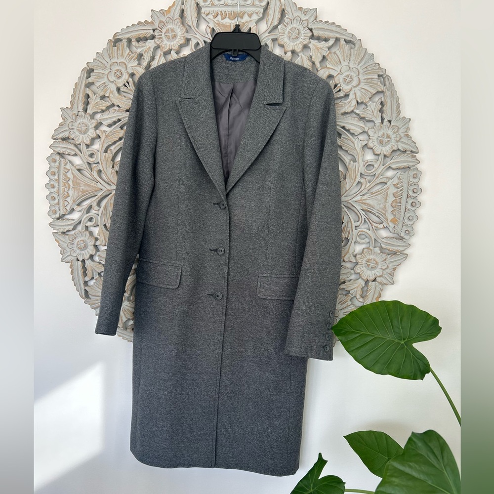 NWOT Reitmans mid-length OVERSIZED blazer gray size 7/Fit Medium